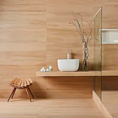 Portobello - Porcelanato Acetinado Esmaltado Bege 20x120cm Retificado Caixa 1,19m² Betula