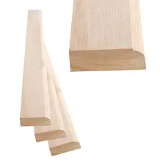 Mann Madeira - Rodapé Liso Boleado 6,5x2cm Barra 250cm Eucalipto Madeirado Clássico