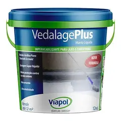 Viapol - Impermeabilizante Vedalage Plus 12Kg Concreto
