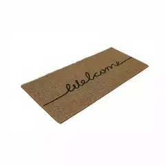 Kapazi - Capacho Vinil Long Welcome 30x70cm Bege
