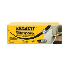 Otto Baumgart - Vedacit Argamassa Polimérica Impermeabilizante Mono Componente Semiflexível Vedatop Rodapé Branco 12kg