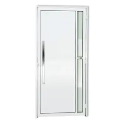 Brimak - Porta Lambri e Visor Alumínio Branco Esquerda 210x90x4,6cm Visione