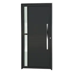 Brimak - Porta Lambri e Visor Alumínio Preto Direita 210x90x4,6cm Visione