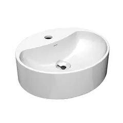Lorenzetti - Cuba de Apoio com Mesa Oval 40,5x35,5cm Branca