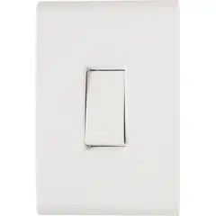 Tramontina - Conjunto Interruptor Simples 4X2 10A Liz Branco