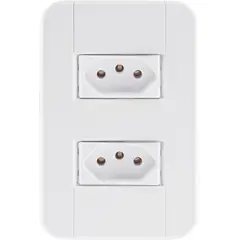 Tramontina - Conjunto Tomada 4X2 10A Tablet Branco