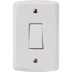 Tramontina - Conjunto Interruptor Simples 4X2 10A Lux2 Branco
