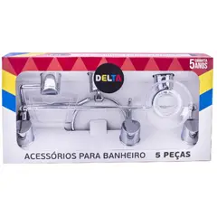 Aquaplas - Kit para Banheiro Delta Cromado