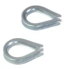 Foxmix - Anilha para Cabo Aço A 1/8" Enc 2 Peças Zincado