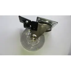 Foxmix - Rodízio em Silicone com Trava 35mm 01 Peça Transparente