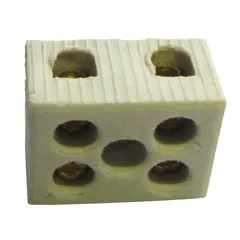 Halux - Conector Porcelana Bipolar Para Cabo/Fio 6Mm2