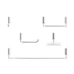 Docol - Kit para Banheiros com Acessórios Idea 5 Peças Metal