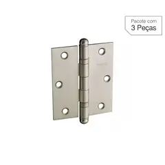 Pado - Dobradiça Bronze de Aço para Porta 3,5x3" Modelo 3530 BX 3 peças