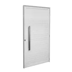 Esquadrisul - Porta Lambri Puxador Alumínio Branco Direita 210x100x6cm Fortsul