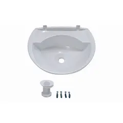 Astra - Lavatório de Plástico 3,8L 15x36x28cm Branco