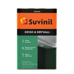 Suvinil - Tinta Fosco Interior Gesso e Drywall 18L Branco