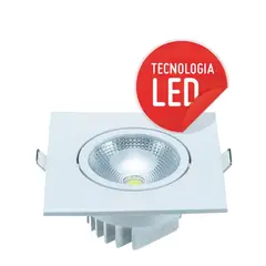 Luminatti - Spot de Embutir Mini Redondo COB 5W 3000K Luz Amarela Bivolt