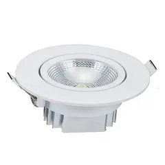 Luminatti - Spot de Embutir Mini Redondo COB 5W 6500K Luz Branca Bivolt