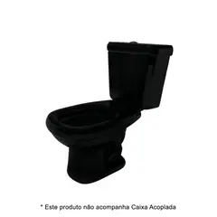 Icasa - Vaso Sanitário para Caixa Acoplada Sabatini Preto