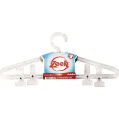 Zeek - Cabide com Presilha 40x2,4x19cm 2 Unidades Cristal