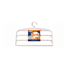 Zeek - Cabide Triplo 40x3x19cm 1 Unidade Cristal