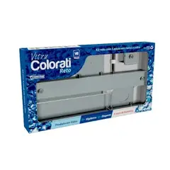 VB Cristais - Kit de Acessórios para Banheiro 5 Peças em Vidro Branco