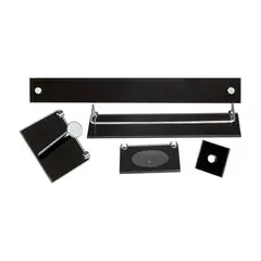 VB Cristais - Kit Acessórios para Banheiro Reto Premium Colorati Vitru 5 Peças