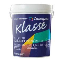 Qualyvinil - Klasse Tinta Acrílica Econômica Fosco 3,6L Branco