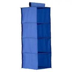 Just Home Collection - Organizador Tecido 4 Prateleiras Azul