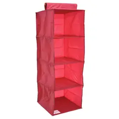 Just Home Collection - Organizador Tecido 4 Prateleiras Rosa