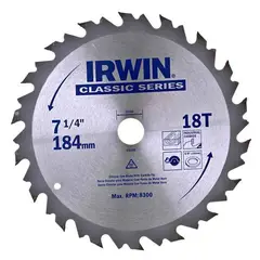 Irwin - Lamina para Serra Circular 18 Dentes 184mm
