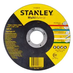 Stanley - Disco de Corte 115mm Multi Material Tipo 41 STA8070 Preto