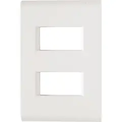 Tramontina - Placa Liz Branca 4X2 2 Postos