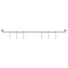 Passerini - Barra Kitchen Set com 6 Ganchos 72,2x5x9cm Cromado