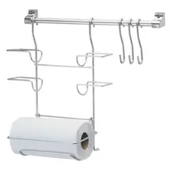 Passerini - Kit Organizador de Cozinha com Suporte Prata
