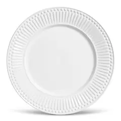 Porto Brasil - Prato Raso 26cm Ceramica Roma Branco