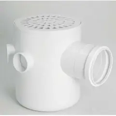 Amanco - Caixa Sifonada Redonda Grelha Alumínio 150X150X50Mm