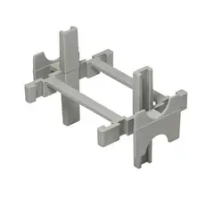 Cortag - Espaçador para Bloco de Vidro 19x19x8cm Cinza 10 Peças