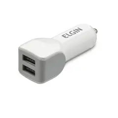 Elgin - Carregador Veicular USB com 2 Saídas 2A 10W 17x12x5cm