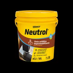 Vedacit - Pintura Asfáltica Neutrol Água Balde 18 Litros
