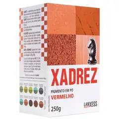 Lanxess - Tinta para Piso Vermelho Pigmento em Pó Xadrez 250g