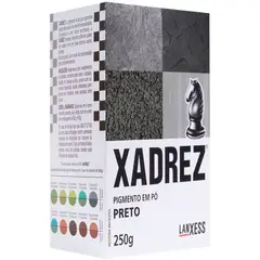 Lanxess - Tinta para piso Preto Pigmento em Pó Xadrez 250g