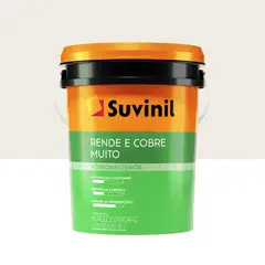 Suvinil - Tinta Acrílica Standard Rende e Cobre Muito Branco Fosco 20L