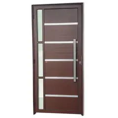 Brimak - Porta Lambri e Friso e Visor Alumínio Corten Direita 210x90x4,6cm Miraggio