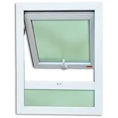 Brimak - Janela Maxim-ar com bandeira PVC Branco 80x60x3,8cm Itec