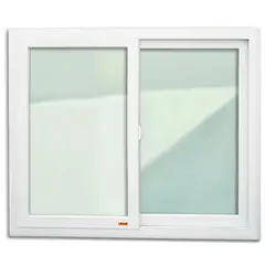 Brimak - Janela de Correr PVC Branco 2 Folhas Móveis 100x150x6cm Itec