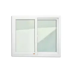 Brimak - Janela de Correr PVC Branco 2 Folhas Móveis 109x159x10cm Itec