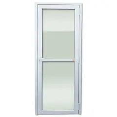 Brimak - Porta com 2 Vidros PVC Branco Esquerda 216x80x6cm Itec
