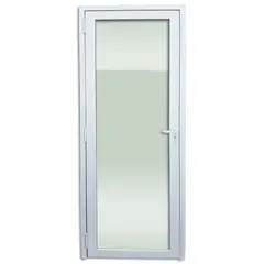 Brimak - Porta de Vidro PVC Branco Direita 216x80x6cm Itec