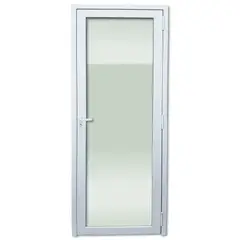 Brimak - Porta de Vidro PVC Branco Esquerda 216x80x6cm Itec